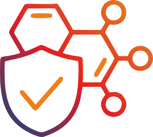 Cybersecurity or data protection icon